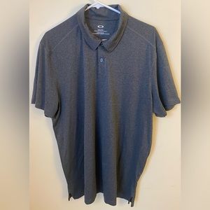 Oakley Regular Fit Mens XXL Gray Golf Polo Shirt